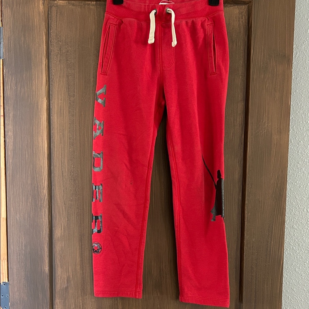 GAP Red Kids Sweatpants with Side Vader Graphic